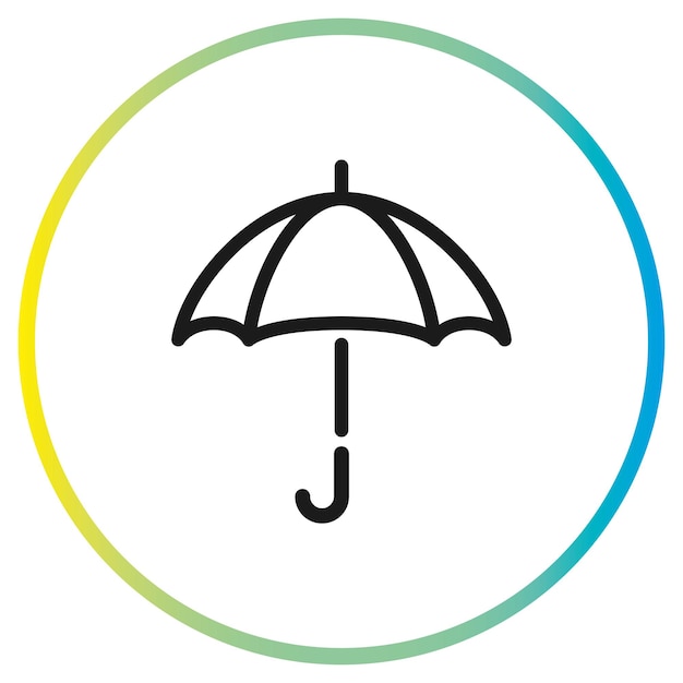 umbrella icon vector