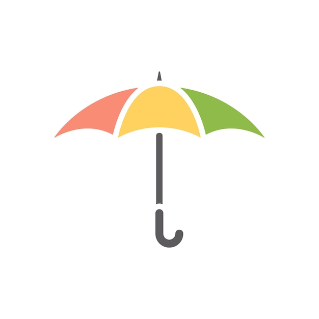 Umbrella icoon ontwerp vector sjabloon