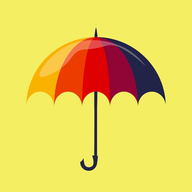 Umbrella illustration. Flat design. Vector. Vector illustration