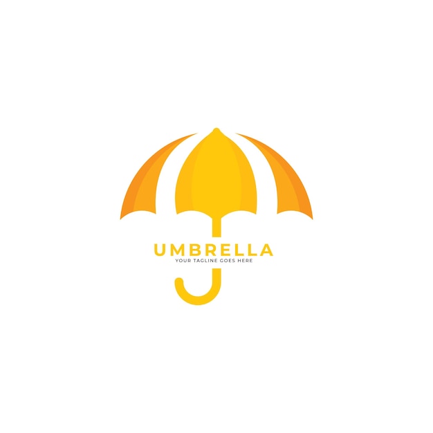 Vector umbrella logo insurance logo design vector