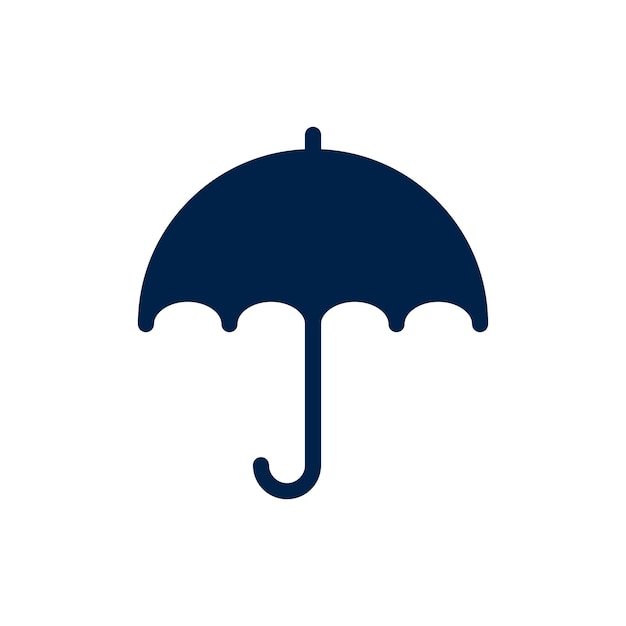 Логотип парасольки, векторная иллюстрация страхового символа