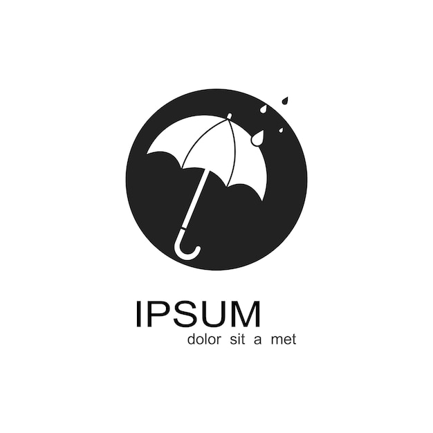 Umbrella logo vector template