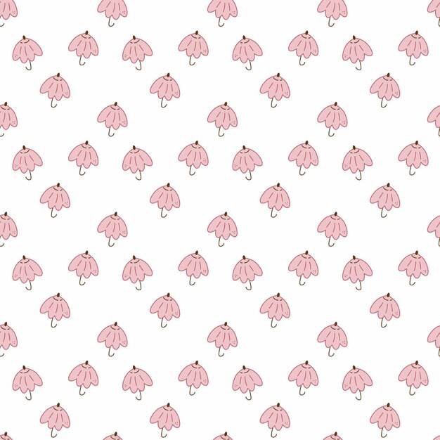 Umbrella pattern Seamless pattern with cute umbrella Cartoon color vector illustration