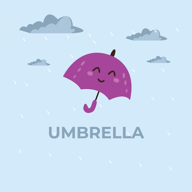 Vector umbrella vector logo design umbrella vector icoon sjabloon