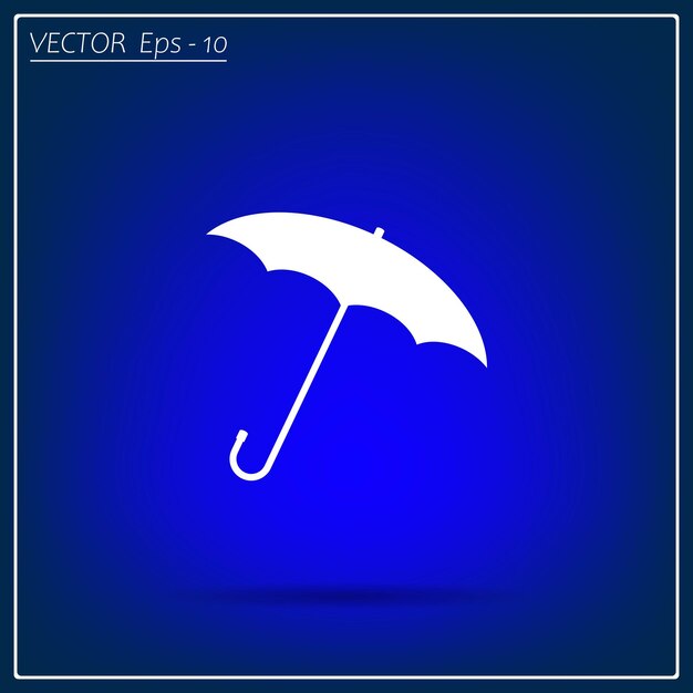 Umbrella web icon vector design