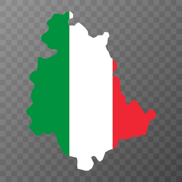 Umbria Map Region of Italy Vector illustration