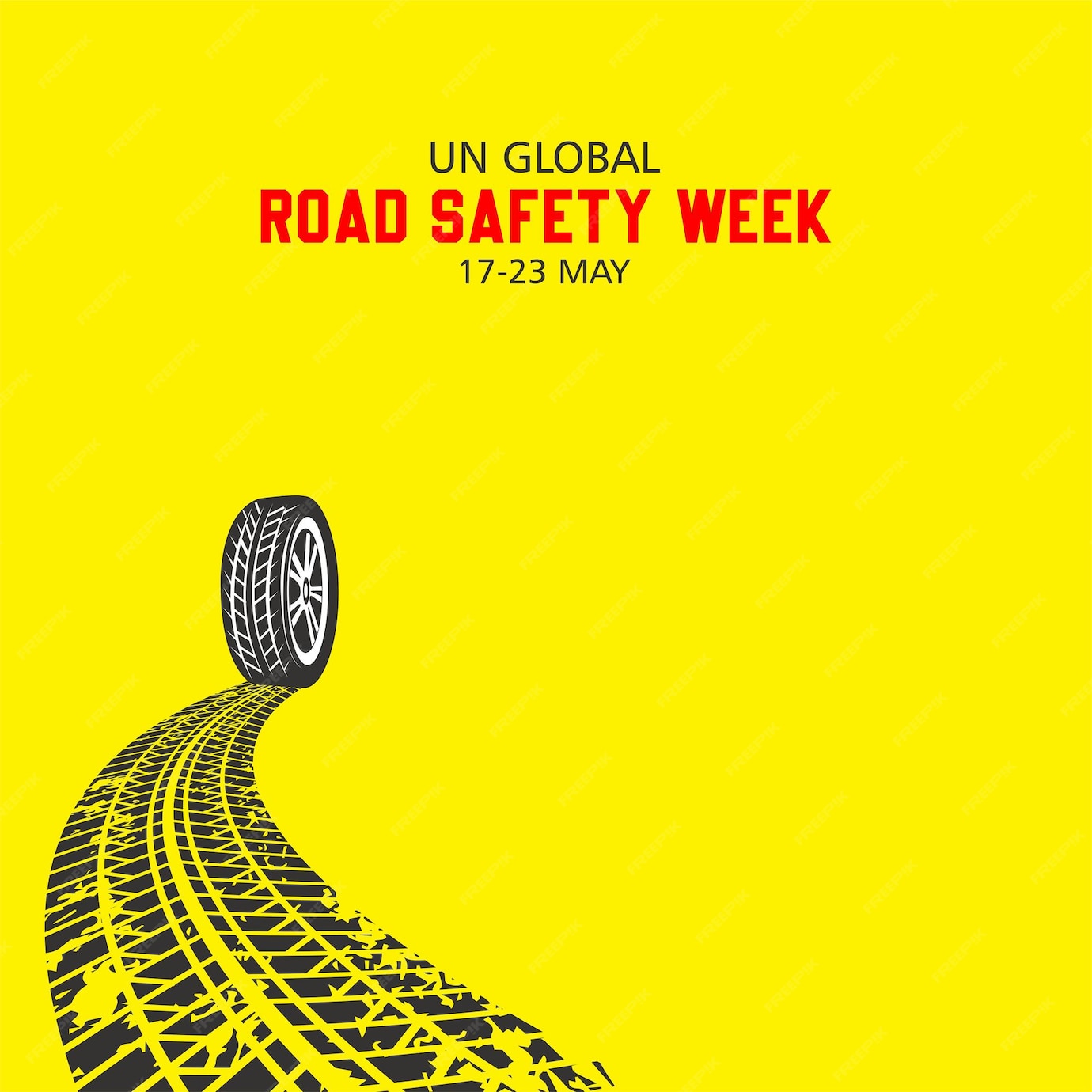 Premium Vector Un global road safety week international holiday card