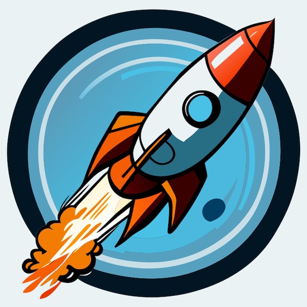 un rocket vector illustratie cartoon