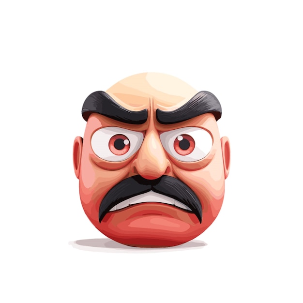 Unamused Face emoji vector on white background