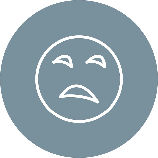 Unamused Face vector icon illustration of Emoji iconset