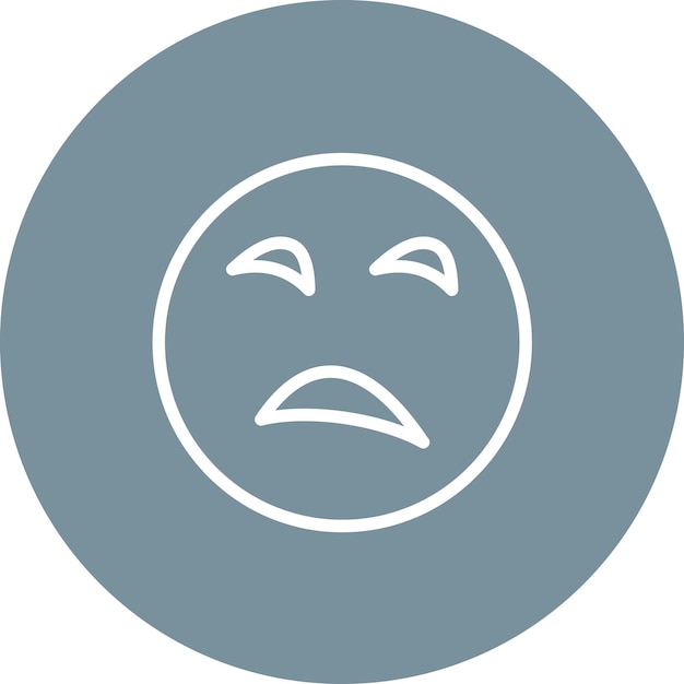 Unamused Face vector icoontje illustratie van Emoji icoonset