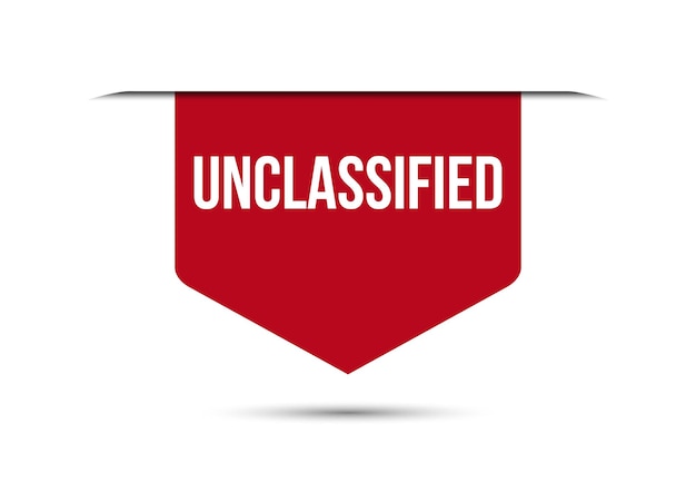 Vector unclassified red vector banner illustration isolated on white background