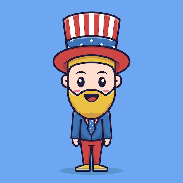 Vector uncle sam character design