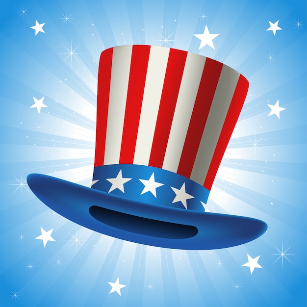 Vector uncle sam hat