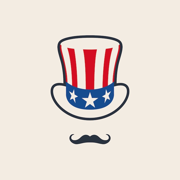 Vector uncle sam's symbol.