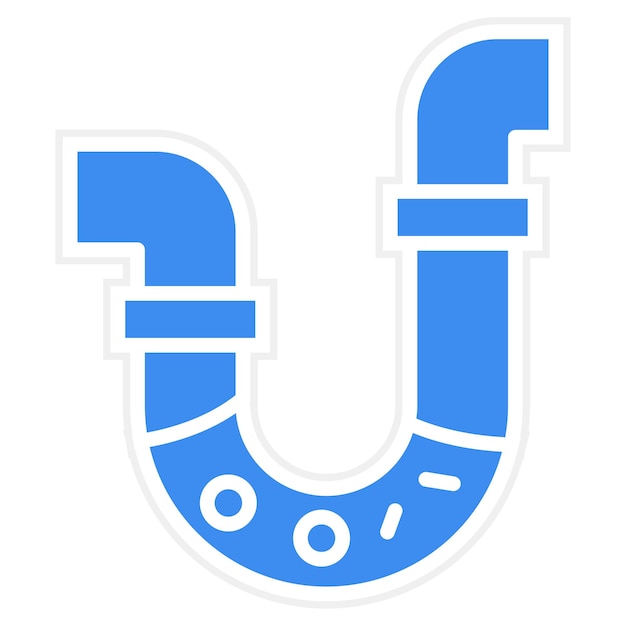 Vector unclogging icon style