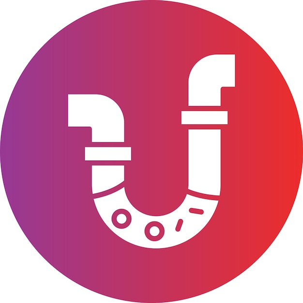 Vector unclogging icon style