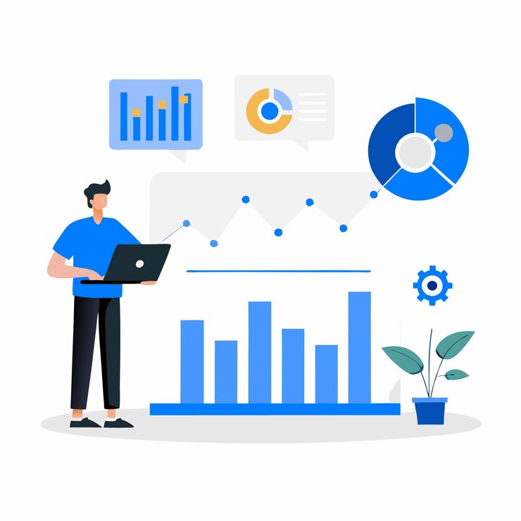 Vector understanding statistics concepts through illustrated examples