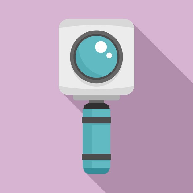 Vector underwater action camera icon flat illustration of underwater action camera vector icon for web design