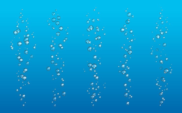 リアルな水中気泡