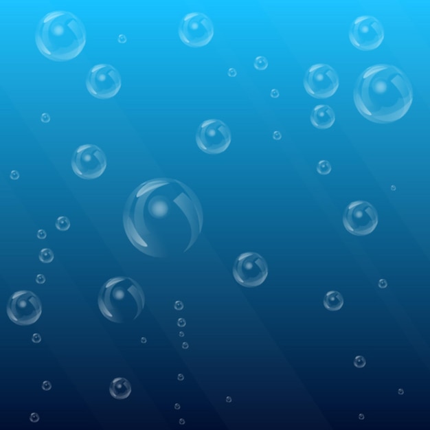 Underwater bubbles vector illustration