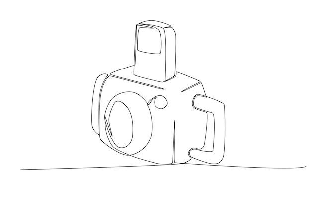 An underwater camera for diving one line art