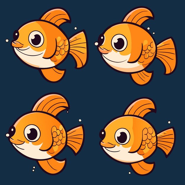 Underwater game vector graphics