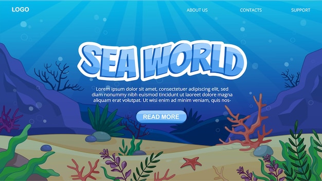 Underwater landing page