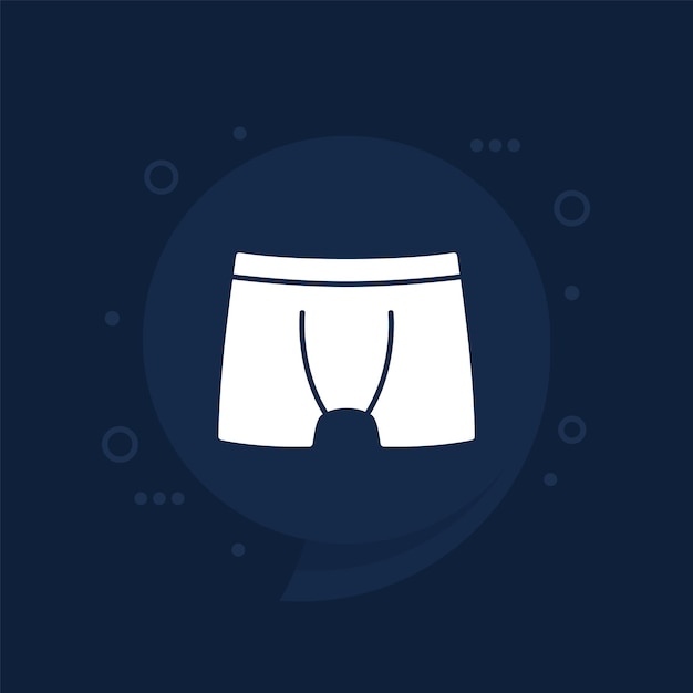 underwear boxer shorts icon vector