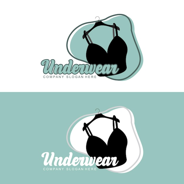 Underwear Logo Women's Bra Vector Women's Fashion Design