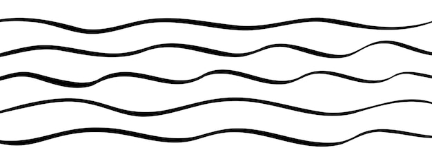 Undulate curve simple line vector background Squiggly divider wiggly hand drawn underline wavy flow abstract dynamic stroke Clean water pattern stream linear illustration minimal backdrop