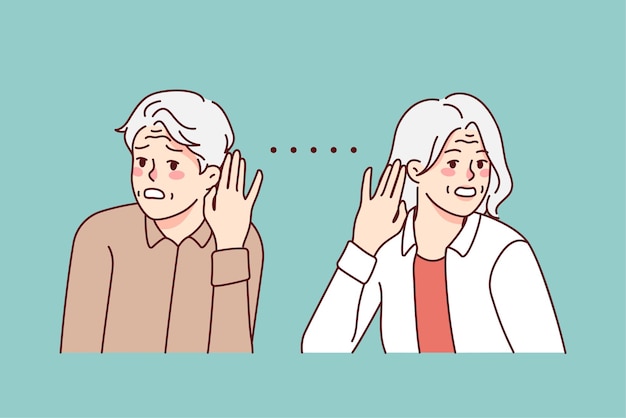 Unhealthy old people suffer from hearing problems