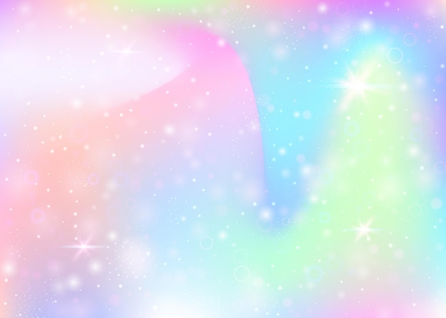 Unicorn background with rainbow mesh