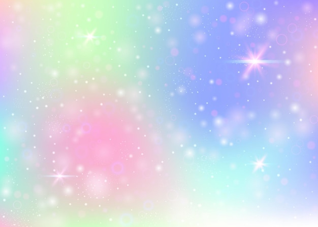 Unicorn background with rainbow mesh