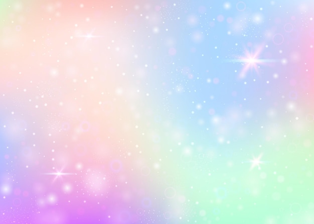 Unicorn background with rainbow mesh