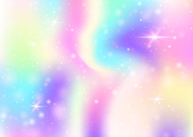 Unicorn background with rainbow mesh