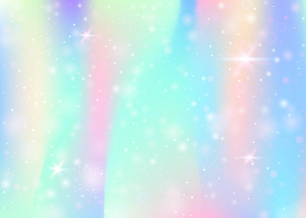 Unicorn background with rainbow mesh