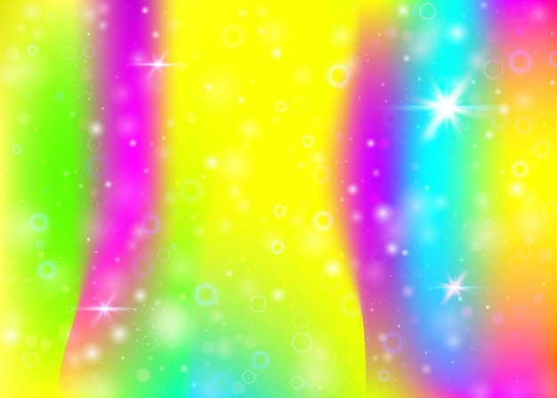 Unicorn background with rainbow mesh