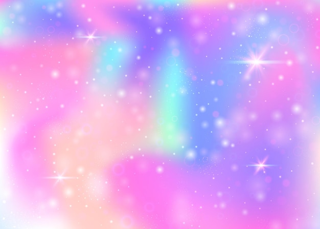 Unicorn background with rainbow mesh