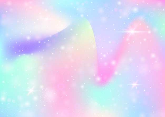 Unicorn background with rainbow mesh