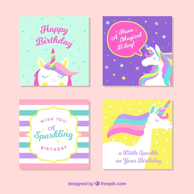 Unicorn cards pack