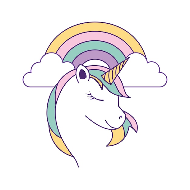 Unicorn cartoon