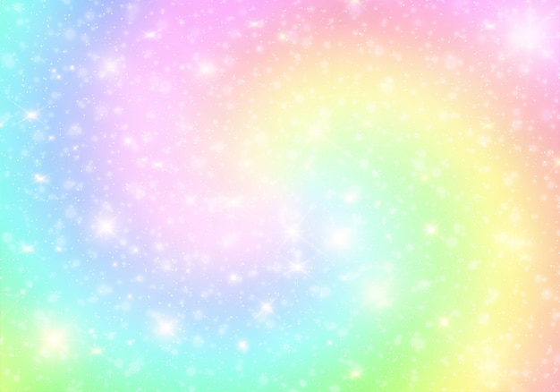 Unicorn color gradient universe background.