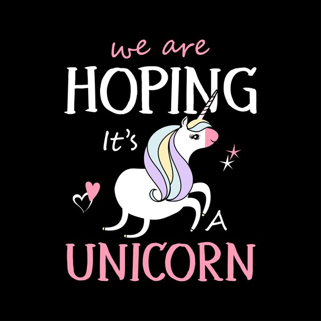 Unicorn colorful Tshirt Design