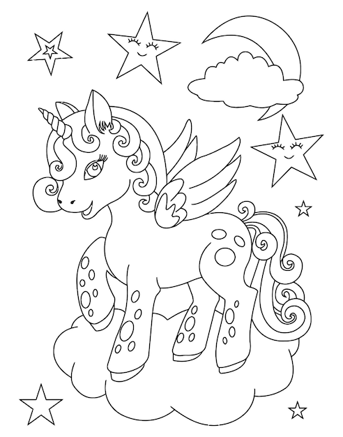 Lol Para Colorir e Pintar  Star coloring pages, Unicorn coloring