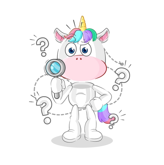 Vector unicorn doctor holding medichine and injection