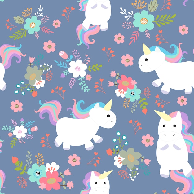 Unicorn fabric pattern