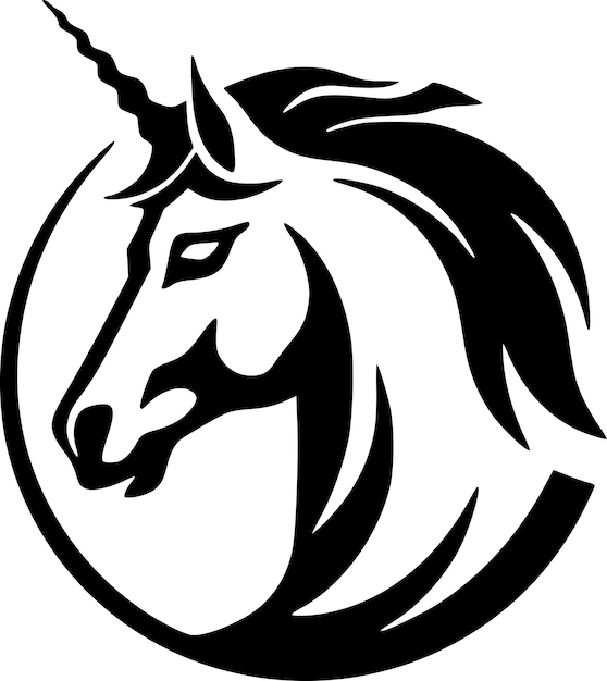 Vector unicorn high quality vector logo vector illustration ideal for tshirt graphic