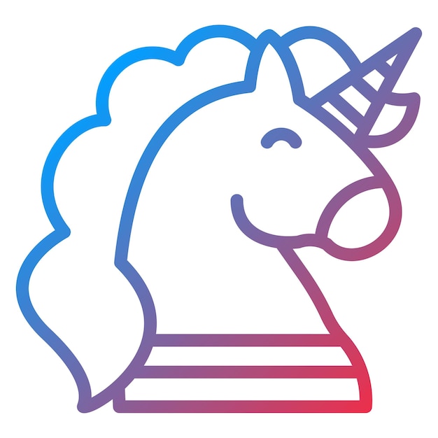 Unicorn icon vector image can be used for fairytale