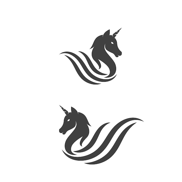 Unicorn Logo icon vector illustration